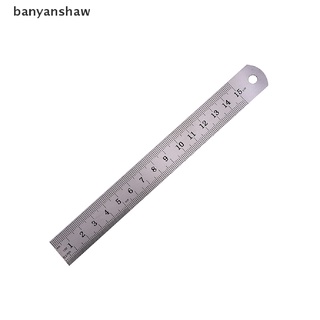 banyanshaw 1 pieza métrica regla de precisión de doble cara herramienta de medición de 15 cm regla de metal co (3)
