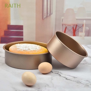 RAITH DIY Cake Pans Round Bakeware Cake Mold with Removable Bottom Carbon Steel Cheesecake Pan Kitchen Tools Baking Tray Nonstick Baking Mould/Multicolor