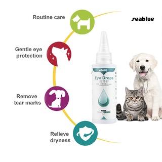 DROPS Gotas para ojos limpieza eliminar lagrima cuidado de la salud suave limpiador de ojos mascotas suministros para cachorro (4)