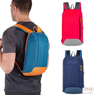 mochila de viaje deportiva al aire libre impermeable luz día pack multicolor doble bolsas de hombro
