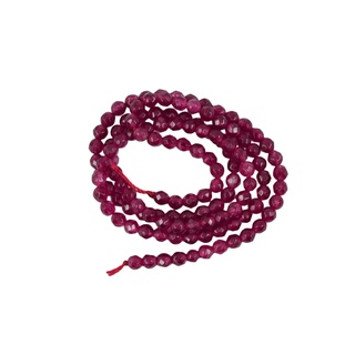 Faceted Ruby Jade Round Gemstone Loose Beads Strand 15 Inch/ Strand 8mm (7)