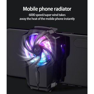 Teléfono móvil radiador Fl05 portátil teléfono móvil enfriador teléfono móvil juego en vivo ventilador de refrigeración Gaming Cooler teléfono móvil refrigerado por aire dispositivo de enfriamiento rápido