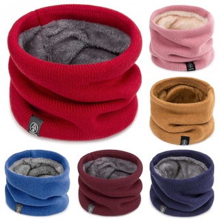 Invierno caliente bufanda para niños niñas niños bebé bufanda gruesa lana cuello bufandas bufanda de algodón de punto anillo sólido bufandas