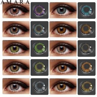 amara lentes de contacto coloridos serie 3 tonos 1 par 12 colores decoración de ojos lente cosmético