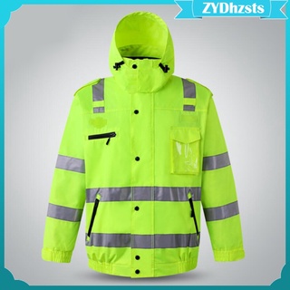 abrigo de seguridad ropa de trabajo chaqueta de lluvia impermeable (4)