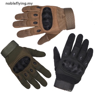 【nobleflying】 Guantes tácticos militares para pantalla táctil Guantes de dedo completo de bicicleta antideslizantes [MY]