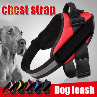 Pet Dogs Chest Strap Walking Harness with Reflective Safe Neck Strap Durable Adjustable
