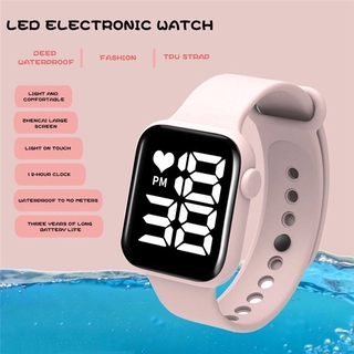 Reloj de pulsera electrónico Digital LED Digital deportivo jam Tangan Perempuan para hombres y mujeres