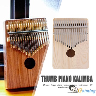 17 Teclas Kalimba Pulgar Dedo Piano De Madera Instrumentos Musicales Para Principiantes (2)