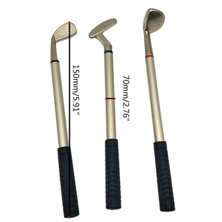ne bolígrafos de golf con soporte para bolsa de golf, regalos novedosos con 3 bolígrafos de aluminio, escritorio de oficina, bolsa de golf, soporte para lápices (3)
