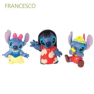 Francesco Akin Stitch Q Version modelo juguetes muñeca juguetes Stitch miniaturas Stitch figuras de acción figura modelo