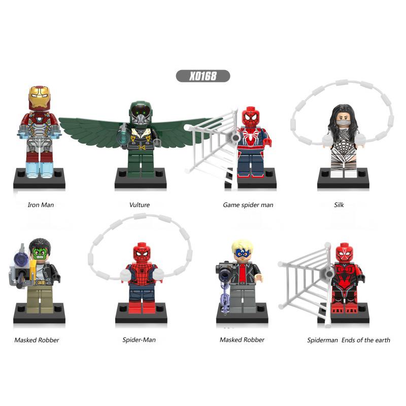 Lego Minifigures SpiderMan Iron Man Building Block Toy