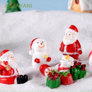 agbayani miniatura figuritas árbol de navidad decoración de navidad adornos de navidad regalo lindo santa claus muñeco de nieve manualidades para hadas jardín casa de muñecas paisaje micro paisaje