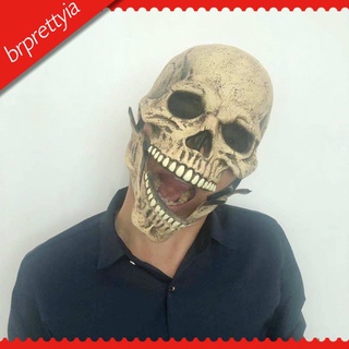 Brprettyia Máscara De Esqueleto calavera hueso Realista Para hombre y mujer/disfraz De Halloween