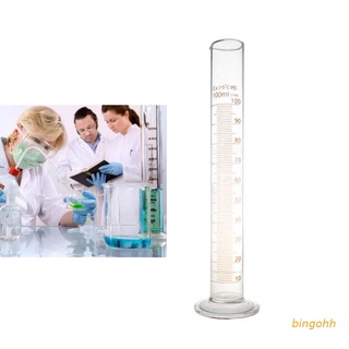 bin rentable 100ml profesión graduado cilindro de medición de vidrio química