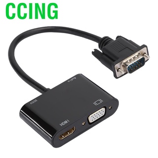 Ccing VGA a HDMI HD Video convertidor Cable adaptador 4Kx2K para computadora