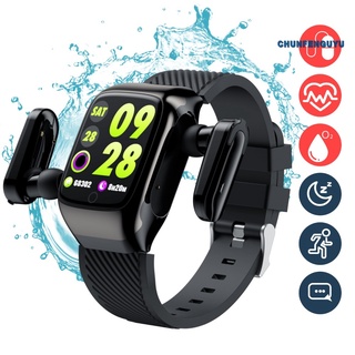 <chunfenguyu> s300 2 en 1 bluetooth compatible con auriculares smart watch monitor de frecuencia cardíaca pulsera deportiva