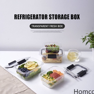 listo refrigerador sellado caja de almacenamiento hogar cocina fresca caja de mantenimiento organización de tarro sellado tanque de almacenamiento para verduras frutas tuerca snack homco