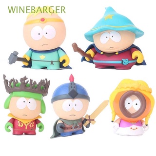 winebarger creative anime muñecas decoración moldel q versión modelo southern park figura de acción de dibujos animados muñecas juguetes juguetes juguetes adornos 5 unids/set niños regalo mini figuras