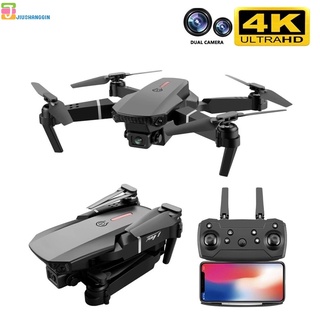 Dron e88 Pro 4k Hd Dual cámara De posicionamiento Visual 1080p Wifi Fpv Drone nuevo 2021 profesional De alta conservación Rc Quadcopter for kid JIUSHANGGIN