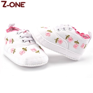 Nuevo 1 par de zapatos casuales de algodón bordados para niños 2 colores Z-ONE