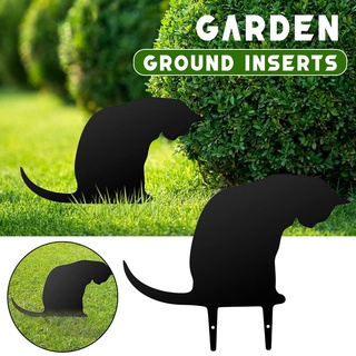 tdmn - escultura de jardín para gatos, acrílico, jardín, decoración de césped, regalo para su gato