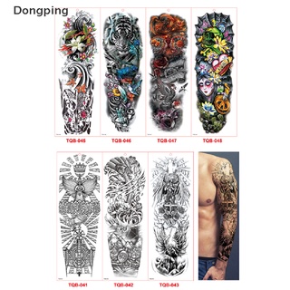 Dongping tatuajes temporales impermeables 3D tatuajes de brazo tatuajes tatuajes tatuajes tatuajes falsos arte corporal