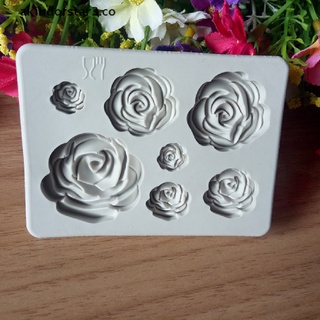 [akin3] molde de silicona 3d rosa flor fondant chocolate decoración pastel sugarcraft molde [akin3] (1)
