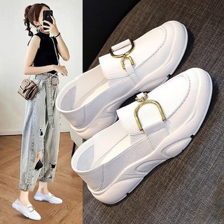 verano de las mujeres zapatos de cuero genuino blanco casual zapatos planos de las mujeres mocasines