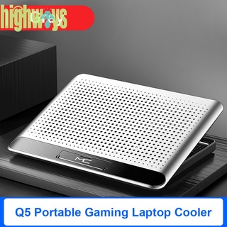 Q5 - almohadilla de enfriamiento ajustable para portátil con 1 ventilador grande para ordenador portátil de 17 pulgadas