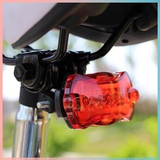 NEW⚡Waterproof 5 LED Bike Bicycle Light Safety Rear Flashlight Tail Warning Lamp