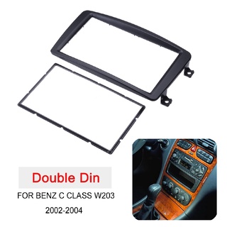 2 Din Car Stereo Fascia Panel Frame For Mercedes For BENZ C CLASS W203 2002-2004