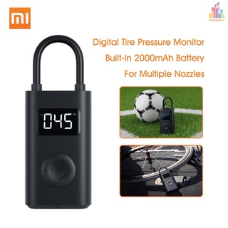 Xiaomi Mijia inflable presión de neumáticos bomba eléctrica Monitor Digital portátil compresor Multi boquilla para fútbol bicicleta coche neumático inflador (7)