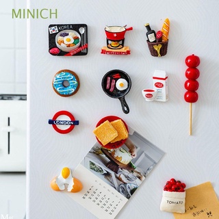 minich creativo refrigerador pegatinas lindo hogar decoración nevera imanes 3d navidad leche juguete pan comida mensaje pegajoso
