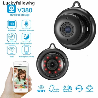 [luckyfellowhg] cámara hd 1080p v380 inalámbrica wifi hiden webcam seguridad del hogar visión nocturna [caliente]