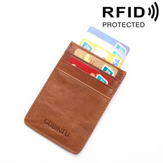 Juego de tarjetas de cuero para tarjetero RFID antirrobo (1)