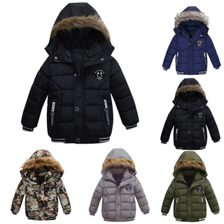 Abrigo De invierno Para niños con capucha/chaqueta cálida De navidad/De Moda Para niños (1)