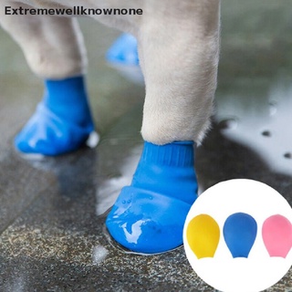 Enmy zapatos de perro para mascotas impermeable globo de goma botas de lluvia calzado gato calcetines para cachorro caliente