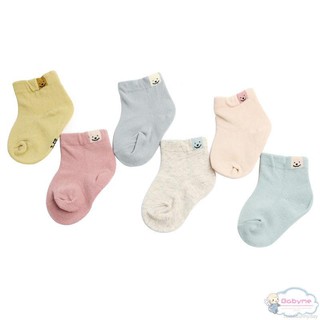 Calcetines de algodón suaves con estampado sólido cálido para niñas y niños lindos Stocks para niños sunny (4)