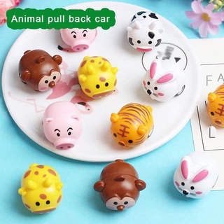 1 Pc de dibujos animados tire hacia atrás animales coches lindo pequeño juguete coches para niños