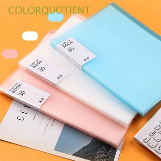 Carpeta De archivos De Plástico Transparente De colorquatient Pp/Pasta De archivos A4/Pasta ancha/Multicolor