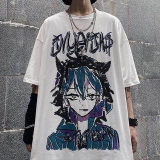 Sandy verano gótico T-Shirt Casual de manga corta Tops de gran tamaño Streetwear camisetas camisa de Halloween más el tamaño de Anime YBC