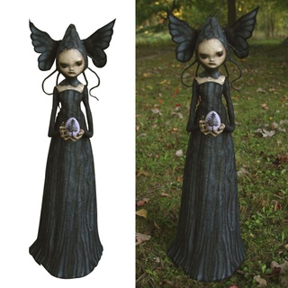 [ber] esculturas de brujas resistentes al desgaste para festivales/artículos oscuros/arte oscuro/esculturas extrañas de brujas para el hogar (6)
