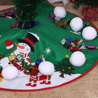 Yijian Bola De nieve De felpa suave blanca Realista Para interiores/exteriores/juguetes Educativos (6)