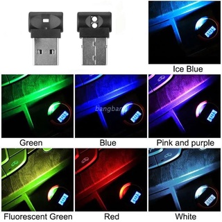 Bang decoración del hogar Mini USB LED RGB luz ambiental Interior del coche iluminación LED