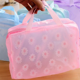 [Sunstar] 1 bolsa de maquillaje impermeable de PVC para maquillaje, bolsa de almacenamiento de viaje, para mujer