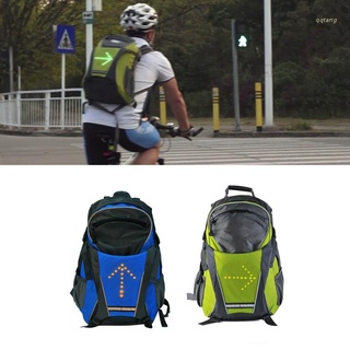Qq* ligero Control remoto LED señal de luz mochila reflectante señal de giro deporte al aire libre bolsa de seguridad equipo para ciclismo