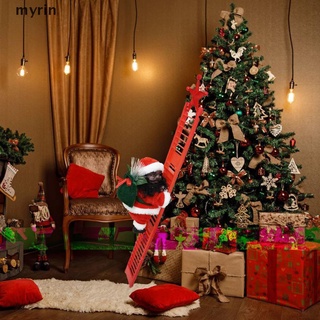 myrin escalera eléctrica escalada cuerda santa claus cuentas musicales colgantes decoración navideña.