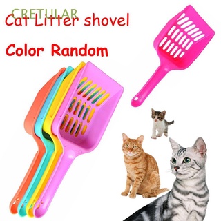 cretular aleatorio hogar cuchara de alimentos mascotas suministros gatito arena limpiador gato pala pequeña color caramelo pequeño perro sólido cachorro hueco plástico