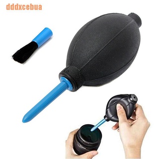 dddxcebua(@) bomba de aire de mano de goma herramienta de limpieza para soplador de polvo+cepillo para lente de cámara digital